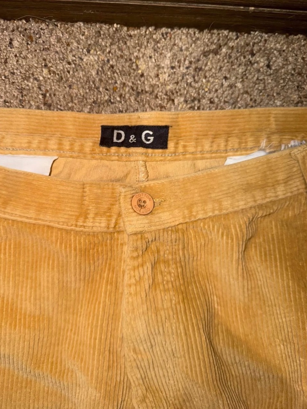 D&G Mustard Yellow Corduroy Pants